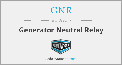 GNR - Generator Neutral Relay