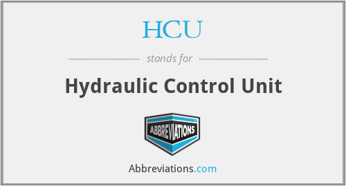 HCU - Hydraulic Control Unit