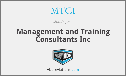 MTCI - Management and Training Consultants Inc