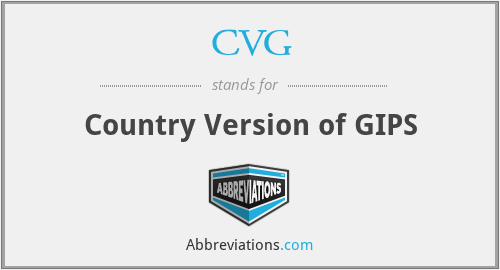 CVG - Country Version of GIPS