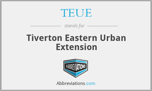 TEUE - Tiverton Eastern Urban Extension