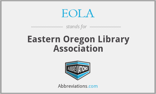 EOLA - Eastern Oregon Library Association