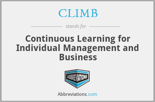 CLIMB - Continuous Learning for Individual Management and Business
