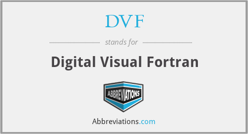 DVF - Digital Visual Fortran