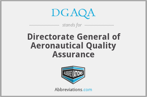DGAQA - Directorate General of Aeronautical Quality Assurance