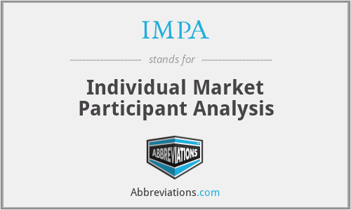 IMPA - Individual Market Participant Analysis