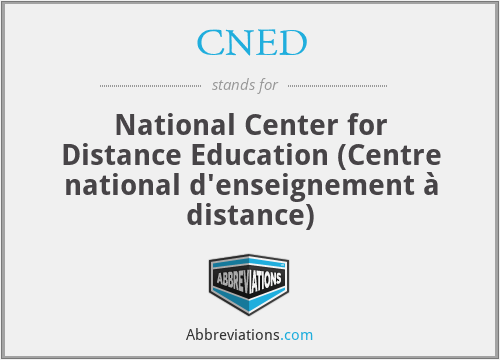 CNED - National Center for Distance Education (Centre national d'enseignement à distance)