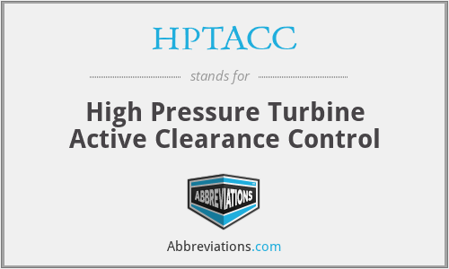 HPTACC - High Pressure Turbine Active Clearance Control