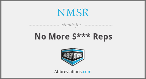 NMSR - No More S*** Reps