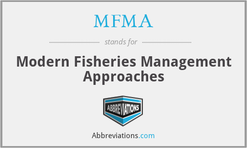 MFMA - Modern Fisheries Management Approaches