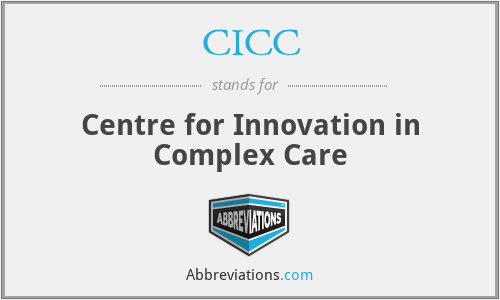 CICC - Centre for Innovation in Complex Care
