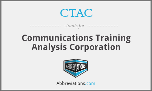 CTAC - Communications Training Analysis Corporation