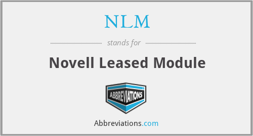 NLM - Novell Leased Module