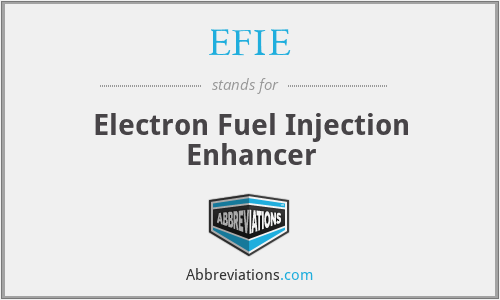 EFIE - Electron Fuel Injection Enhancer