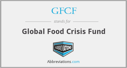 GFCF - Global Food Crisis Fund