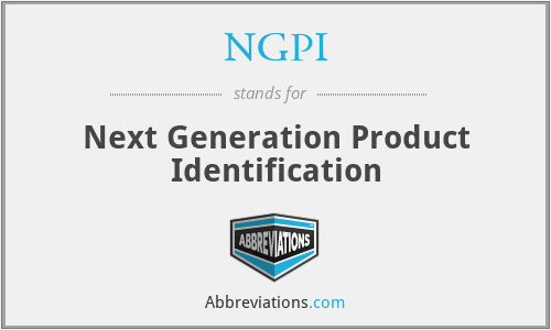 NGPI - Next Generation Product Identification
