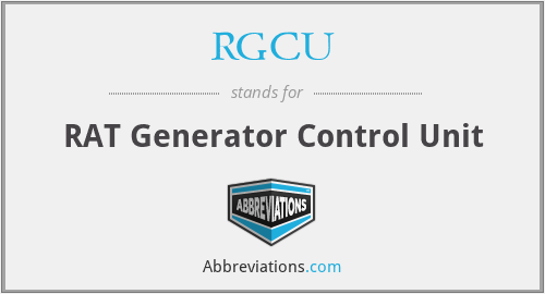 RGCU - RAT Generator Control Unit