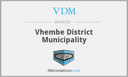 VDM - Vhembe District Municipality
