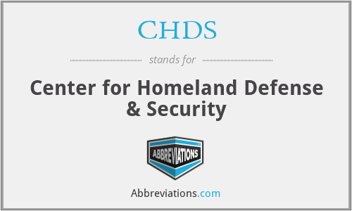 CHDS - Center for Homeland Defense & Security