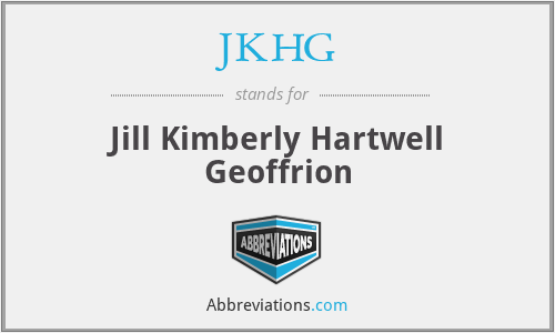 JKHG - Jill Kimberly Hartwell Geoffrion