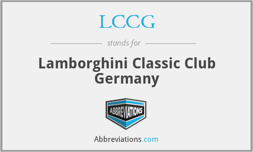 LCCG - Lamborghini Classic Club Germany