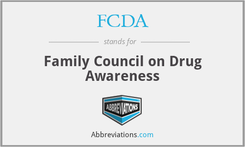 FCDA - Family Council on Drug Awareness