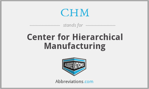 CHM - Center for Hierarchical Manufacturing