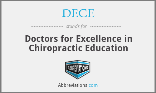 DECE - Doctors for Excellence in Chiropractic Education