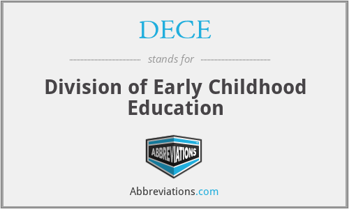 DECE - Division of Early Childhood Education
