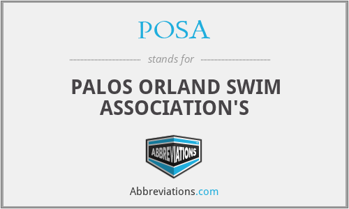 POSA - PALOS ORLAND SWIM ASSOCIATION'S