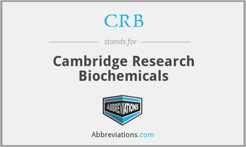 CRB - Cambridge Research Biochemicals
