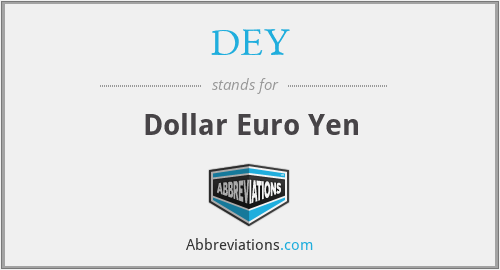 DEY - Dollar Euro Yen