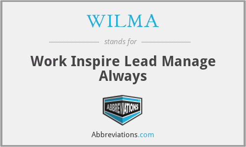WILMA - Work Inspire Lead Manage Always