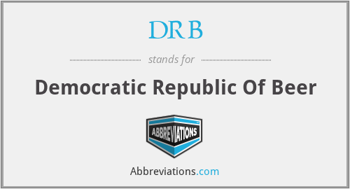 DRB - Democratic Republic Of Beer