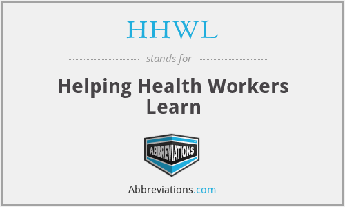HHWL - Helping Health Workers Learn