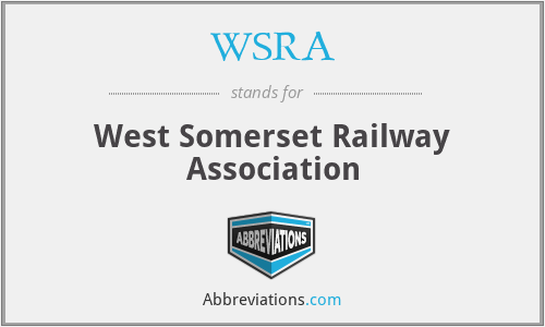 WSRA - West Somerset Railway Association