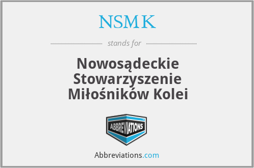 NSMK - Nowosądeckie Stowarzyszenie Miłośników Kolei
