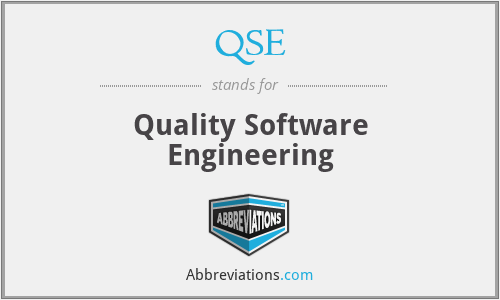 QSE - Quality Software Engineering