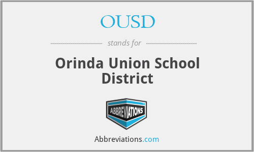 OUSD - Orinda Union School District