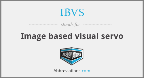 IBVS - Image based visual servo