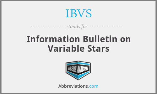 IBVS - Information Bulletin on Variable Stars