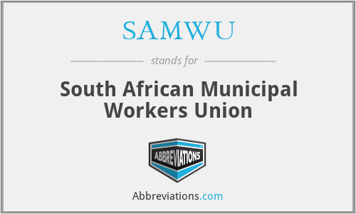 SAMWU - South African Municipal Workers Union