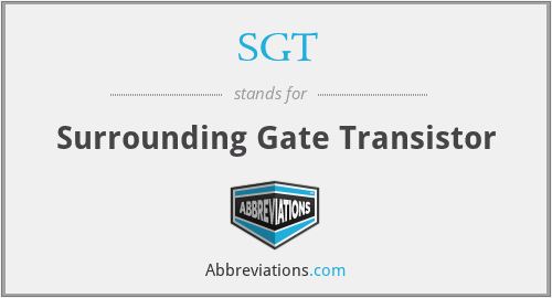 SGT - Surrounding Gate Transistor