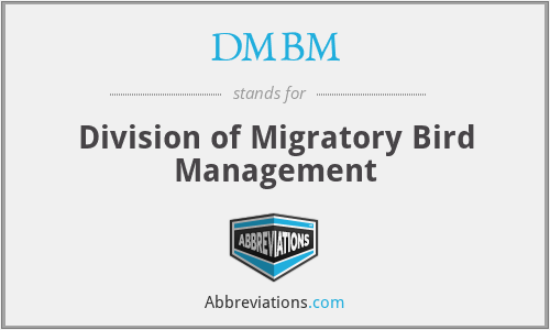 DMBM - Division of Migratory Bird Management