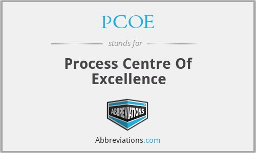 PCOE - Process Centre Of Excellence