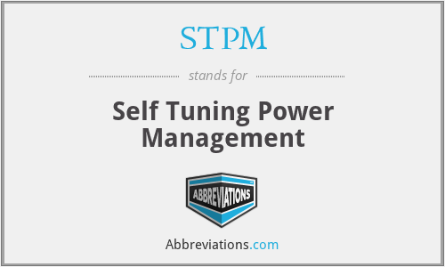 STPM - Self Tuning Power Management