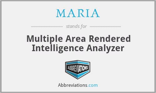 MARIA - Multiple Area Rendered Intelligence Analyzer