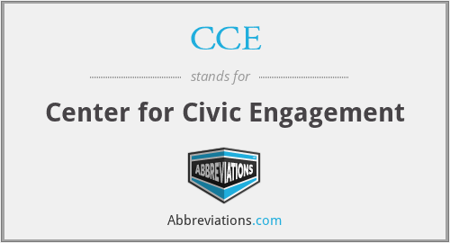 CCE - Center for Civic Engagement