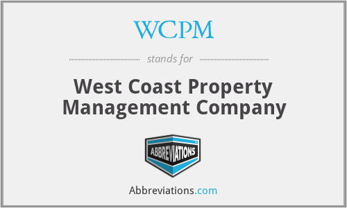 WCPM - West Coast Property Management Company