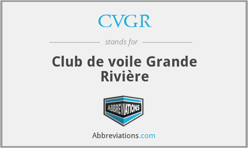 CVGR - Club de voile Grande Rivière